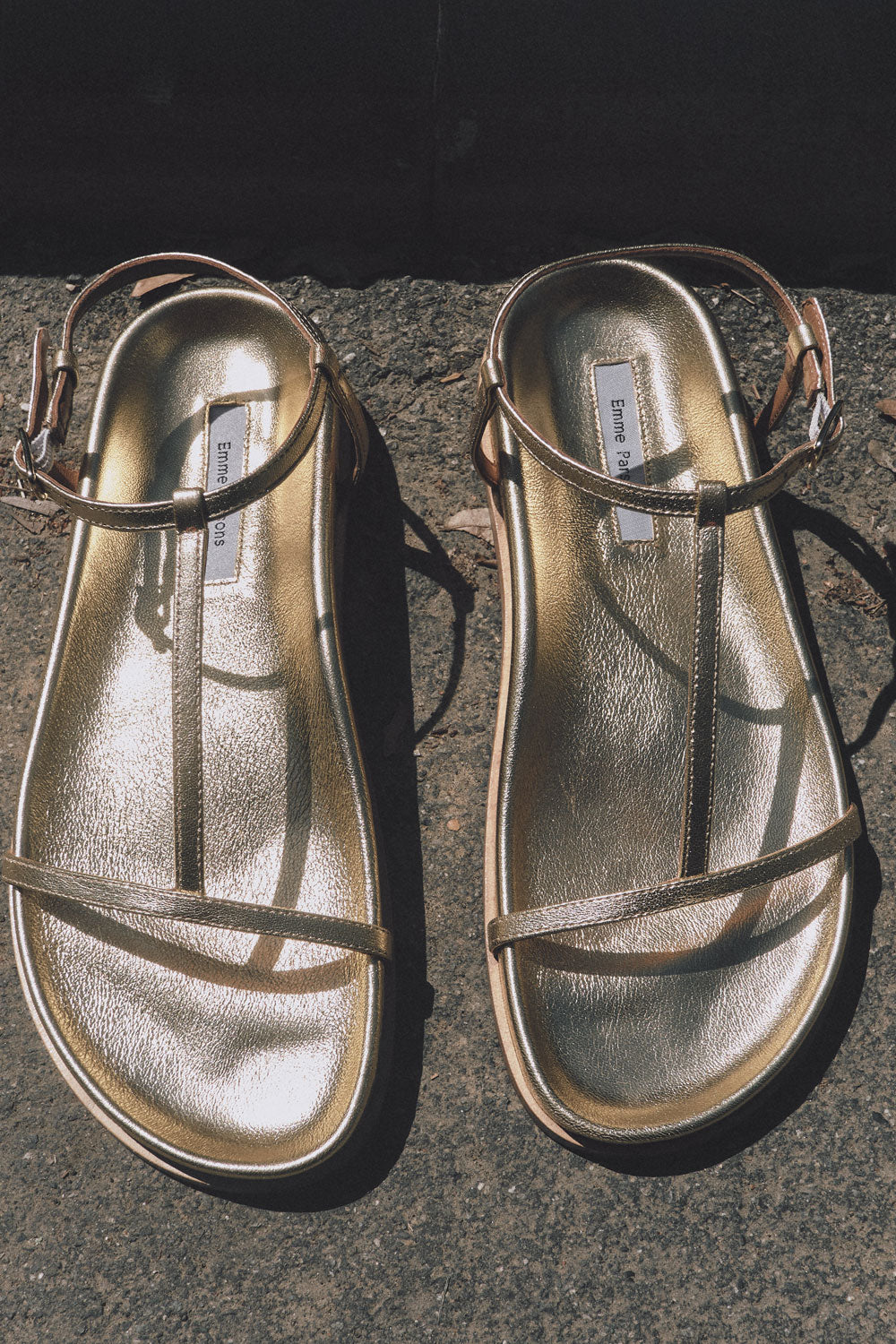 Aya in Washed Gold Nappa — FINAL SALE