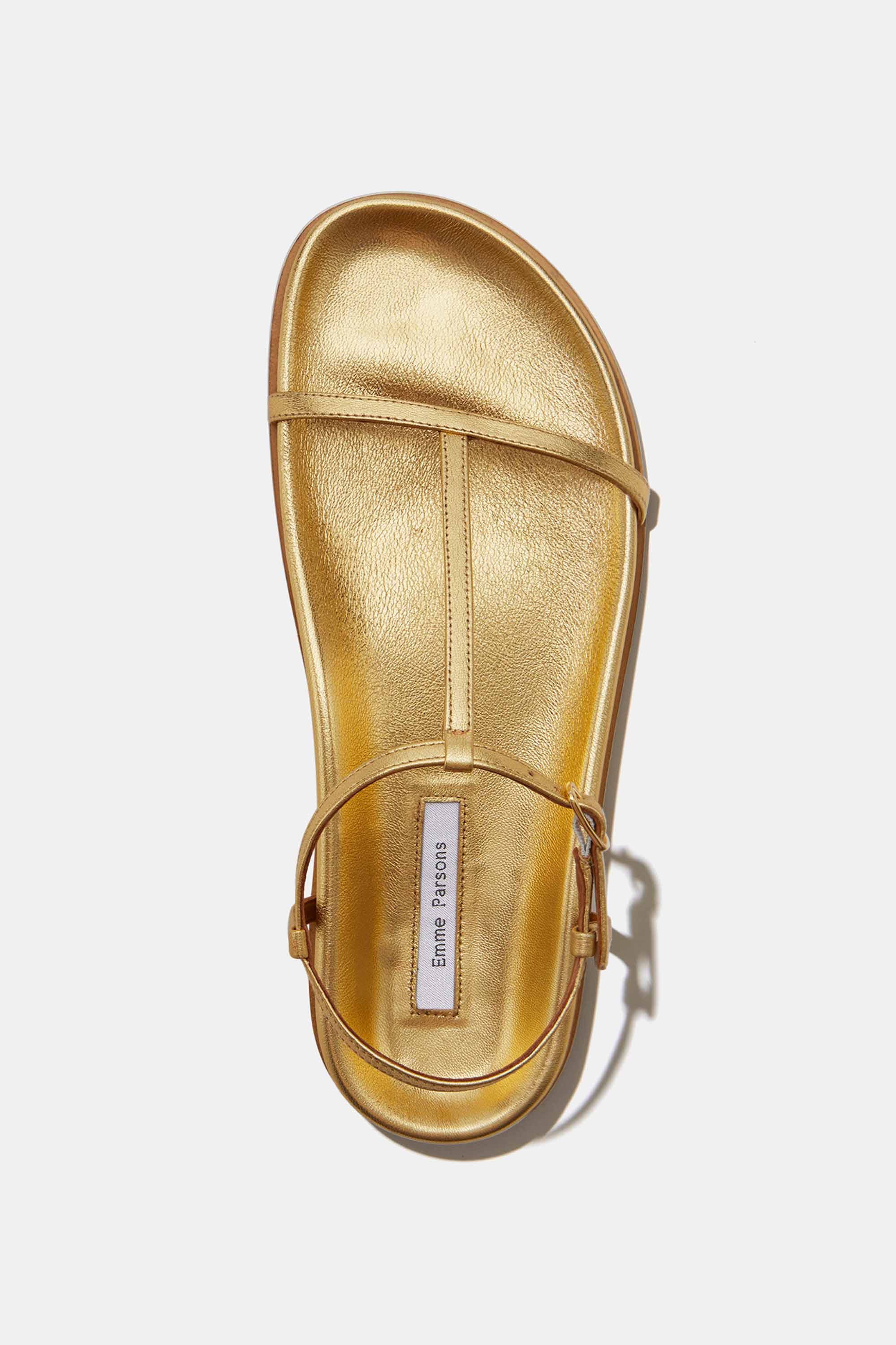 Aya in Washed Gold Nappa — FINAL SALE