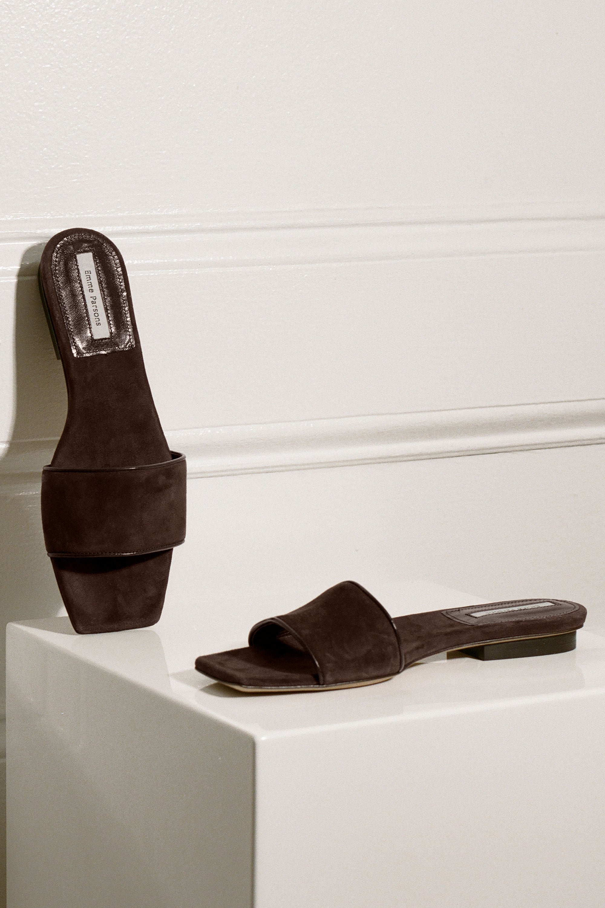 Domani in Espresso Suede