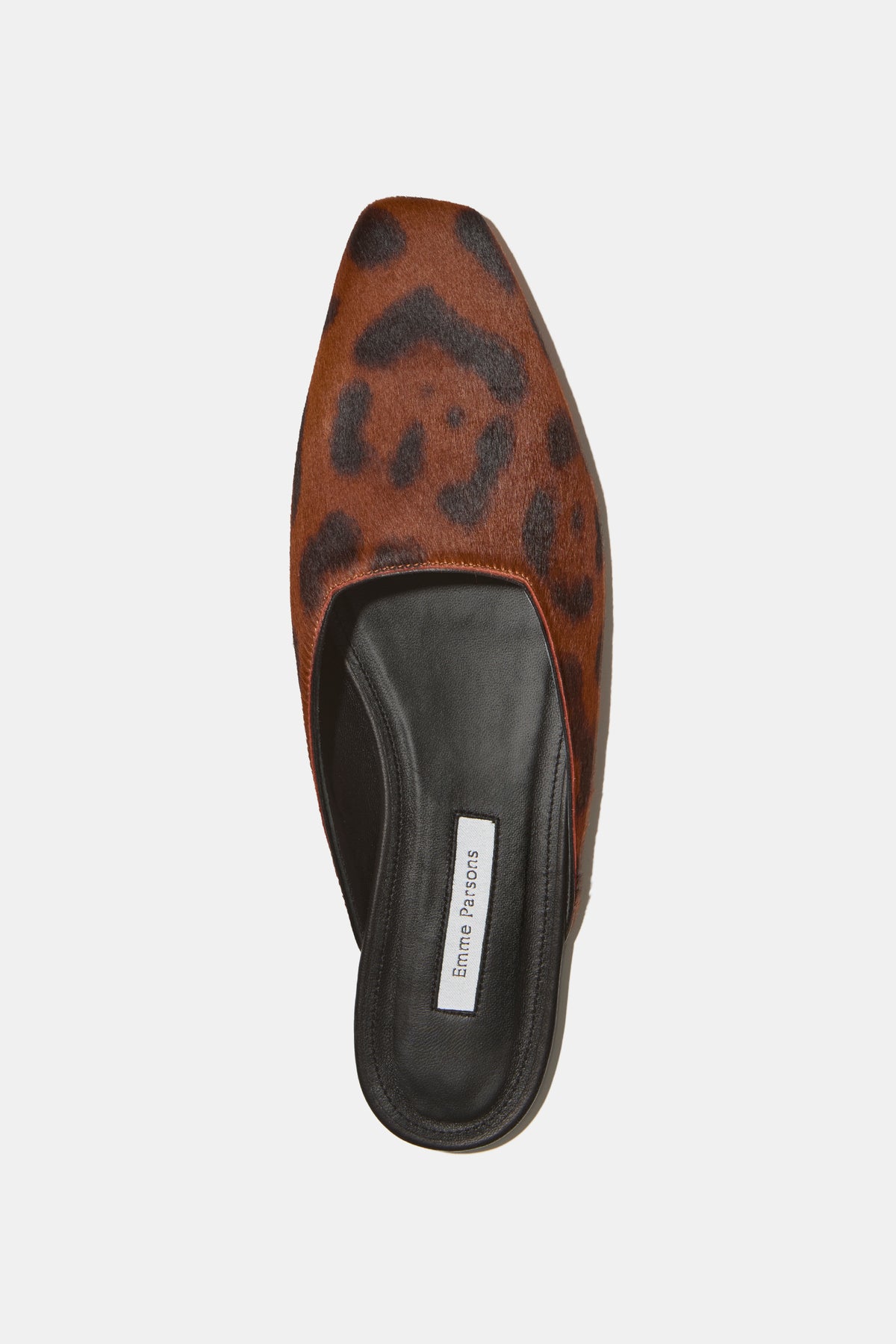Flat Mule in Leopard Print
