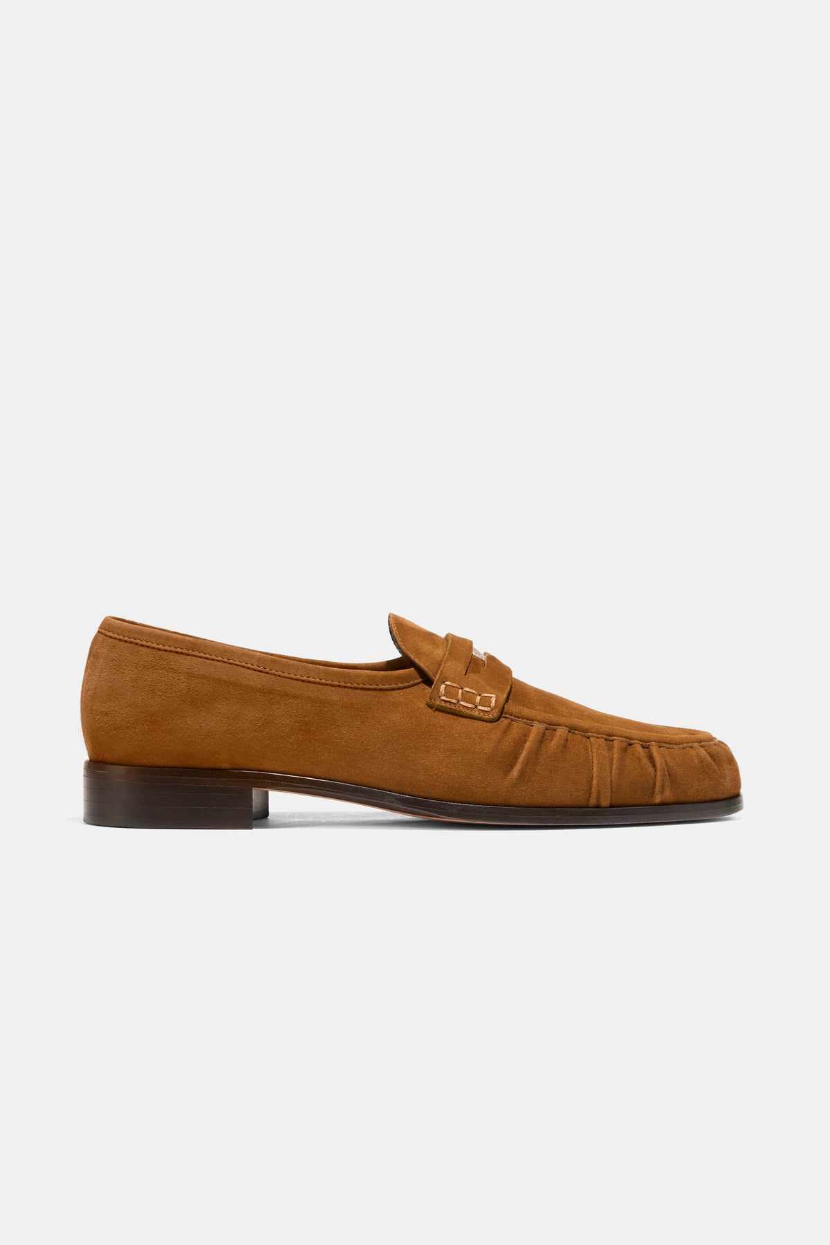 Girona Penny Loafer in Camel Suede