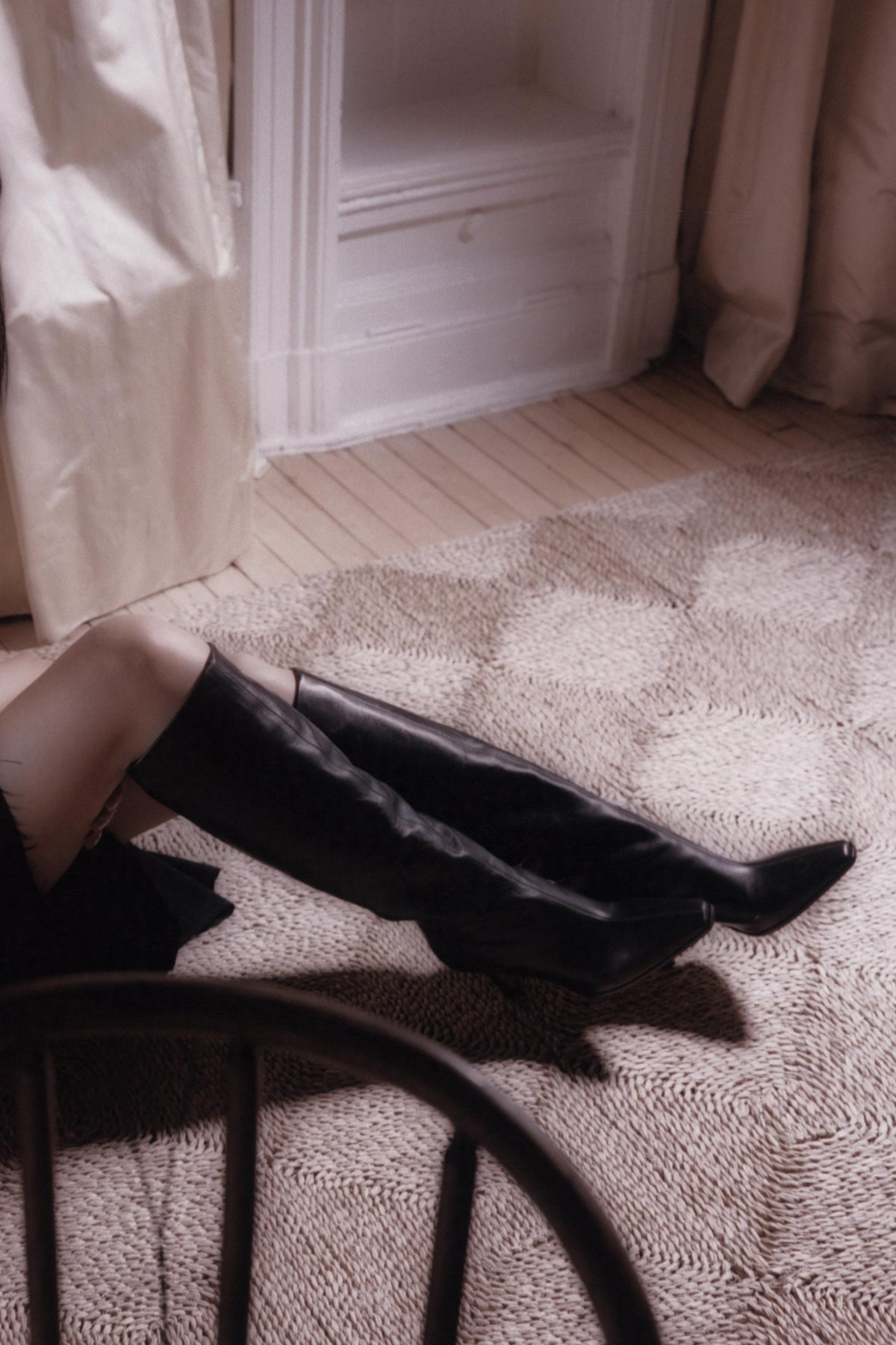 High Stretch Boot in Black Calf