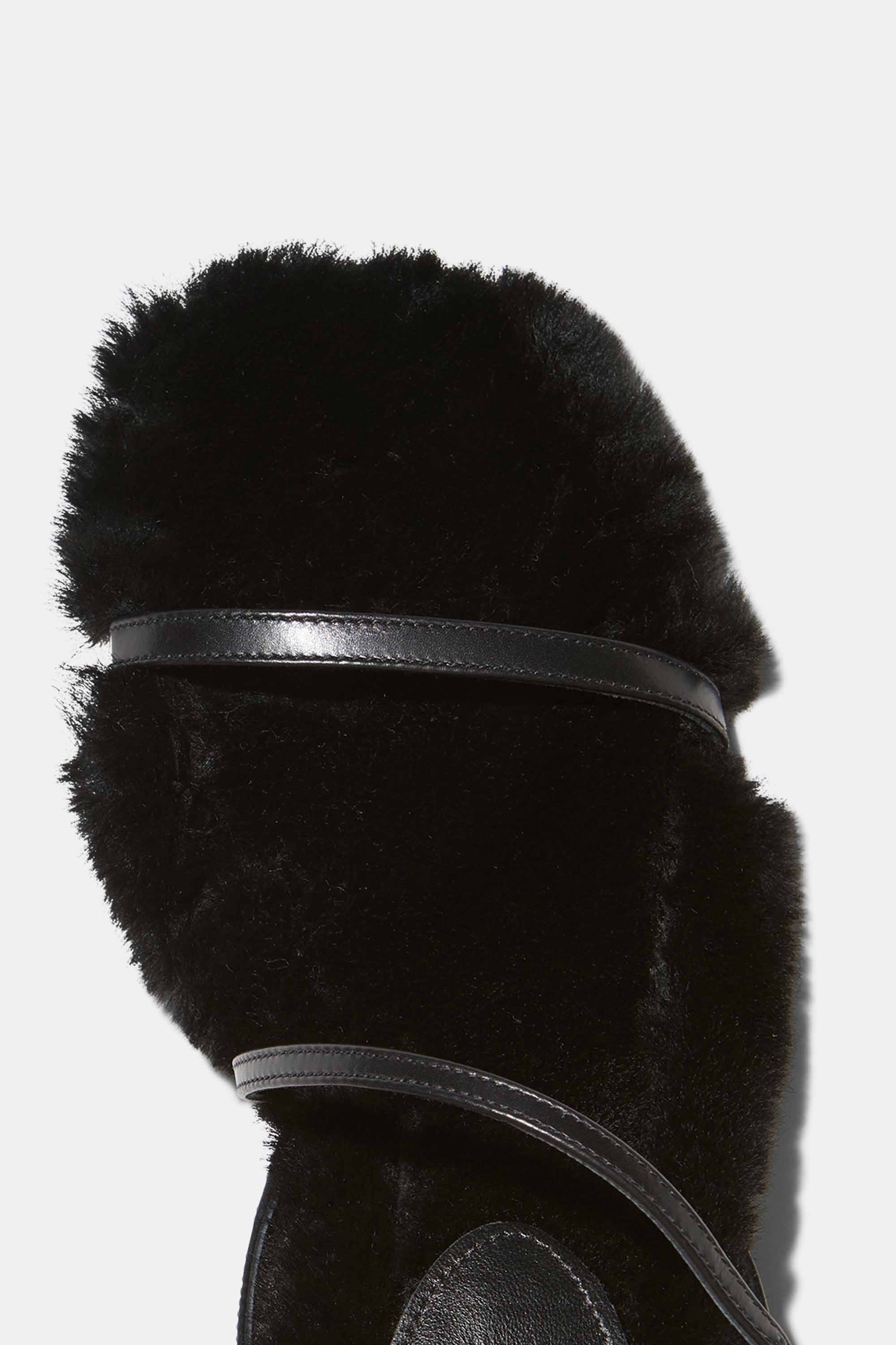 Hugo in Black Calf and Shearling
