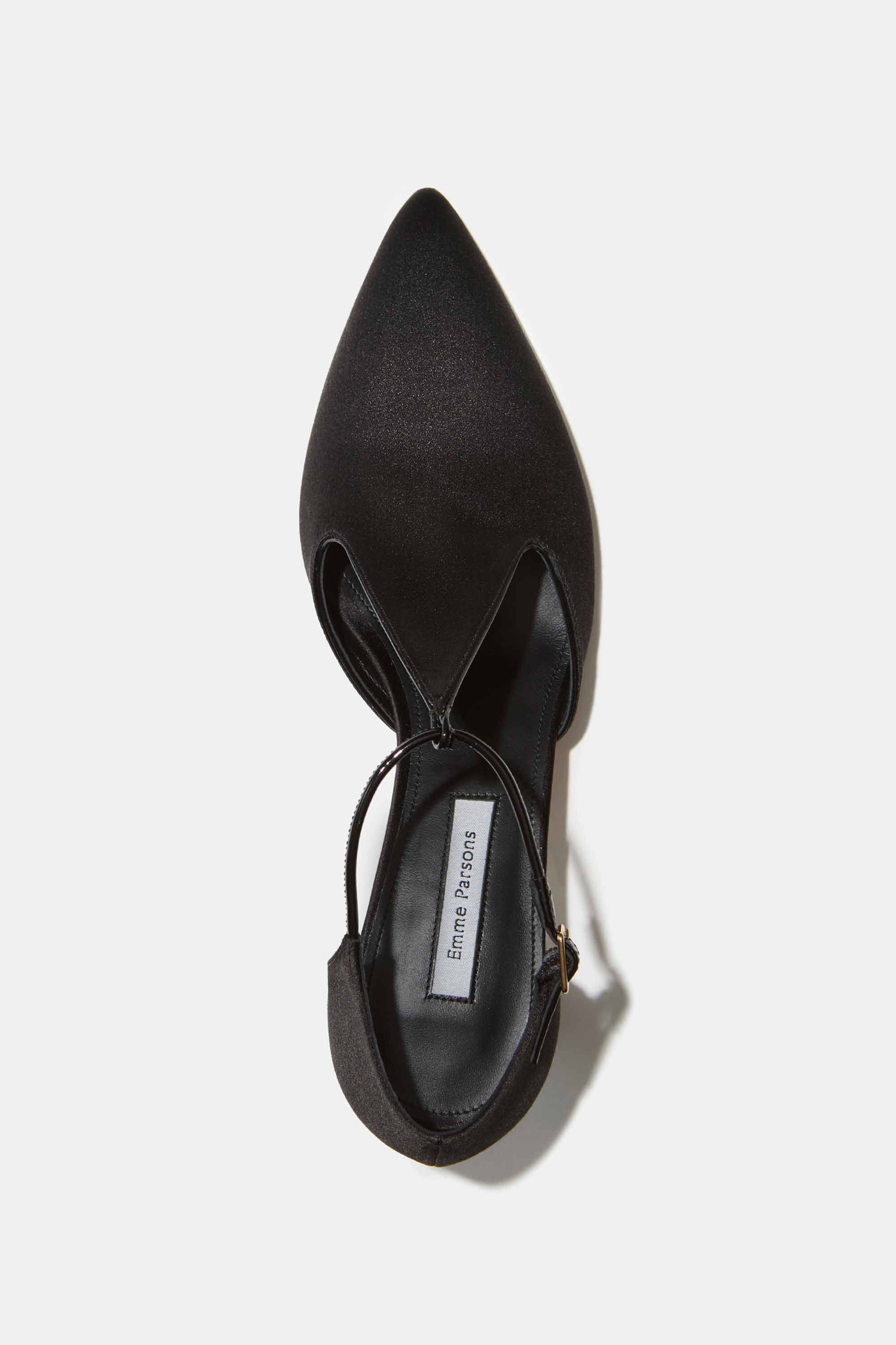 Leandra in Black Satin — ARCHIVE SAMPLE; FINAL SALE