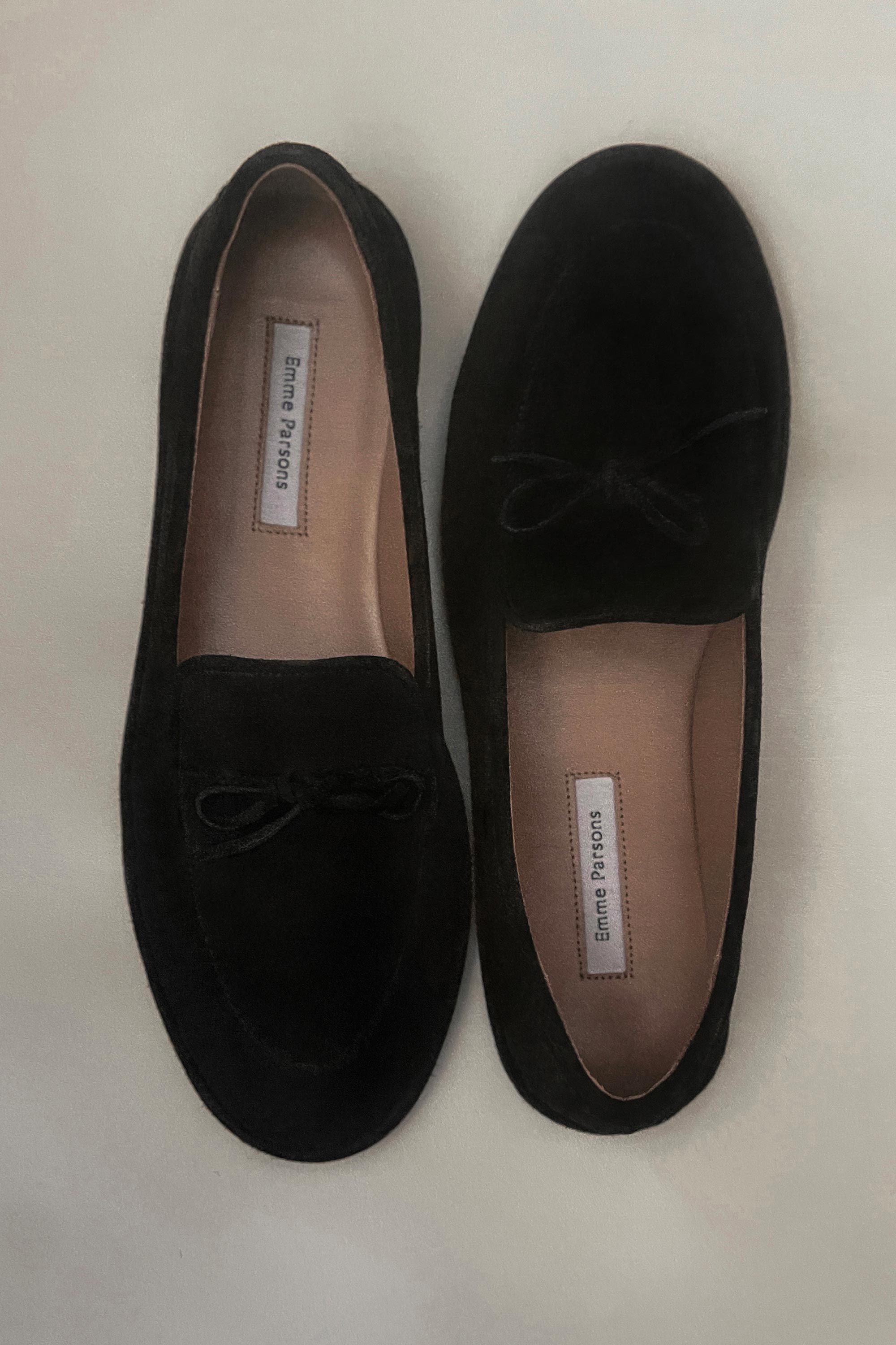 Parker Moccasin in Black Suede