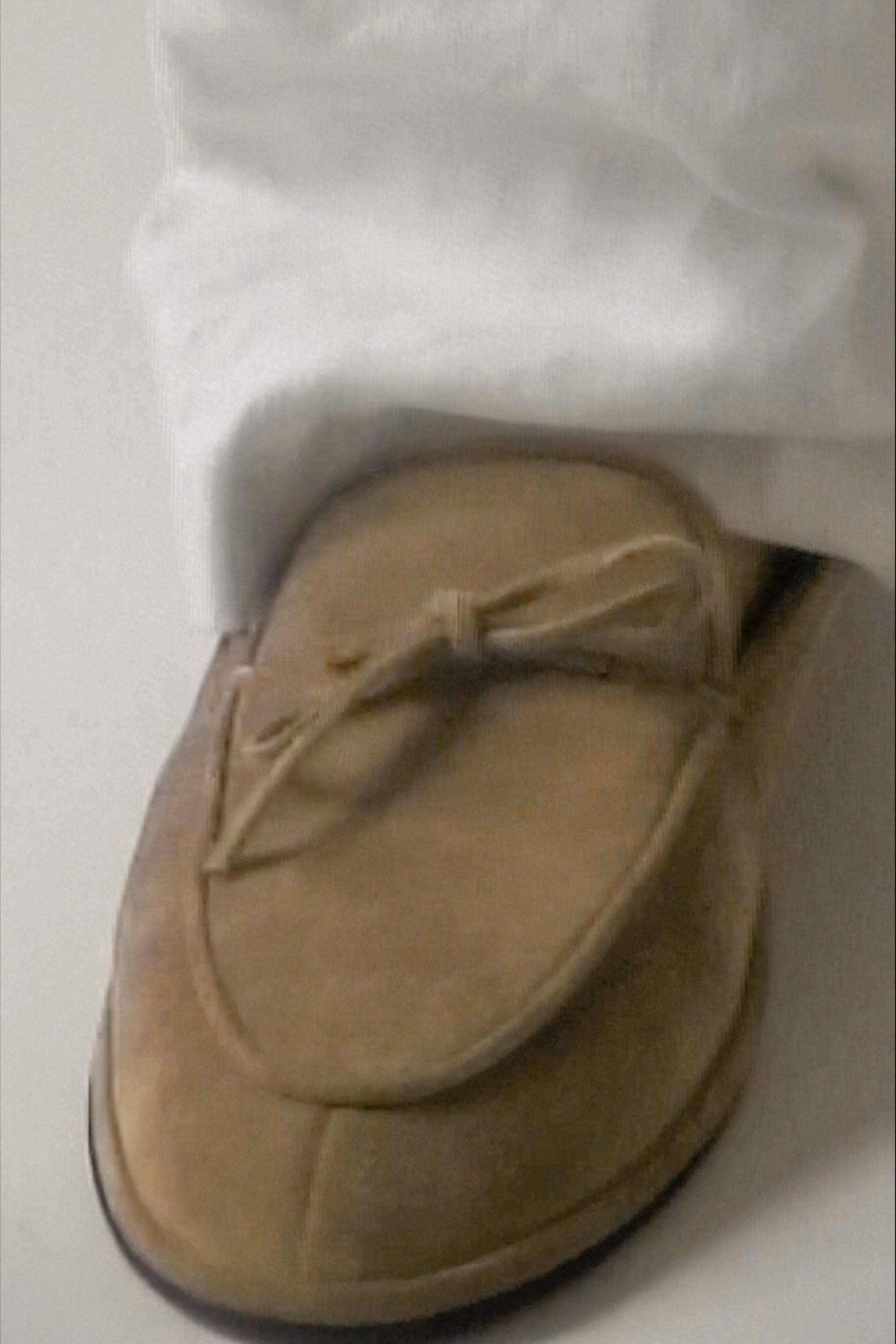 Parker Moccasin in Taupe Suede