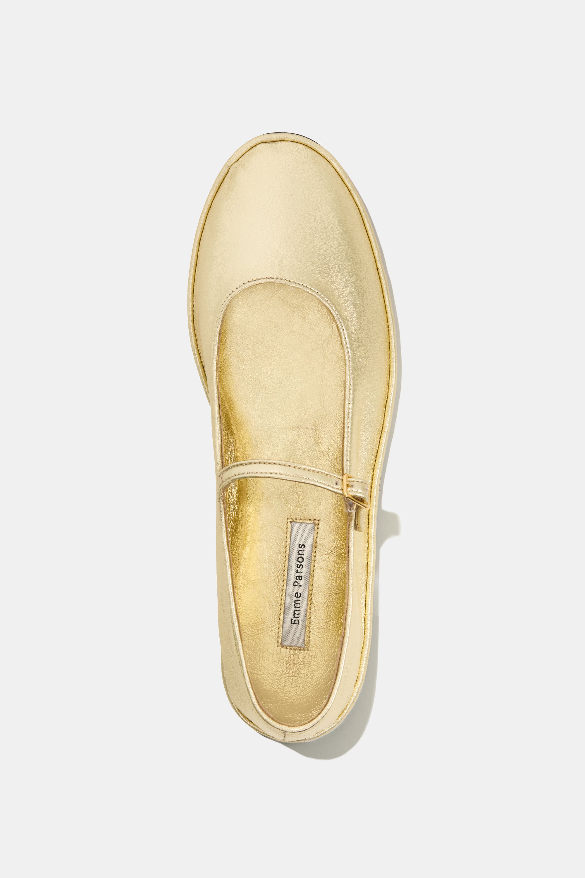 Salomé Mary Jane in Washed Gold Nappa