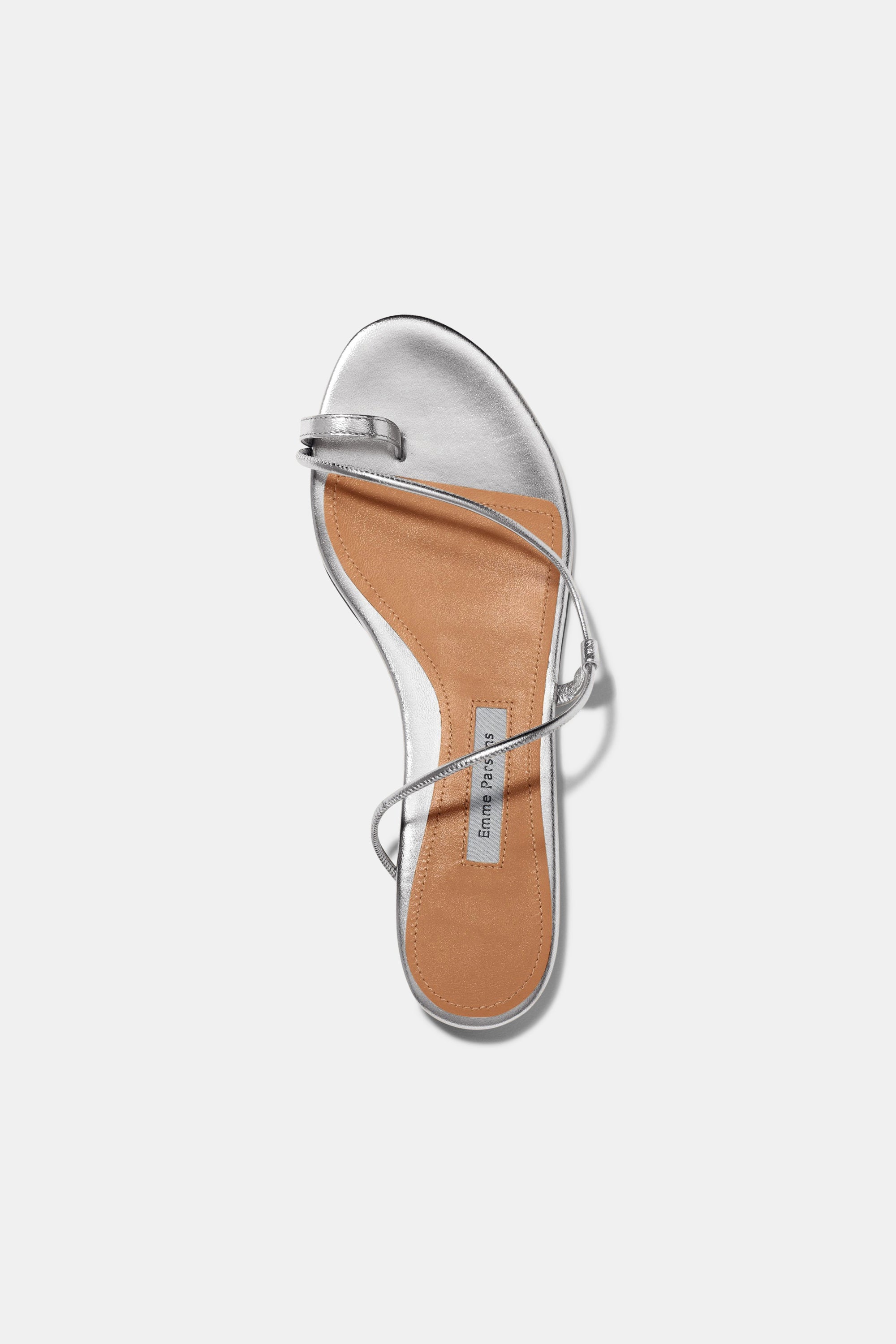 Susan Slide in Silver Nappa