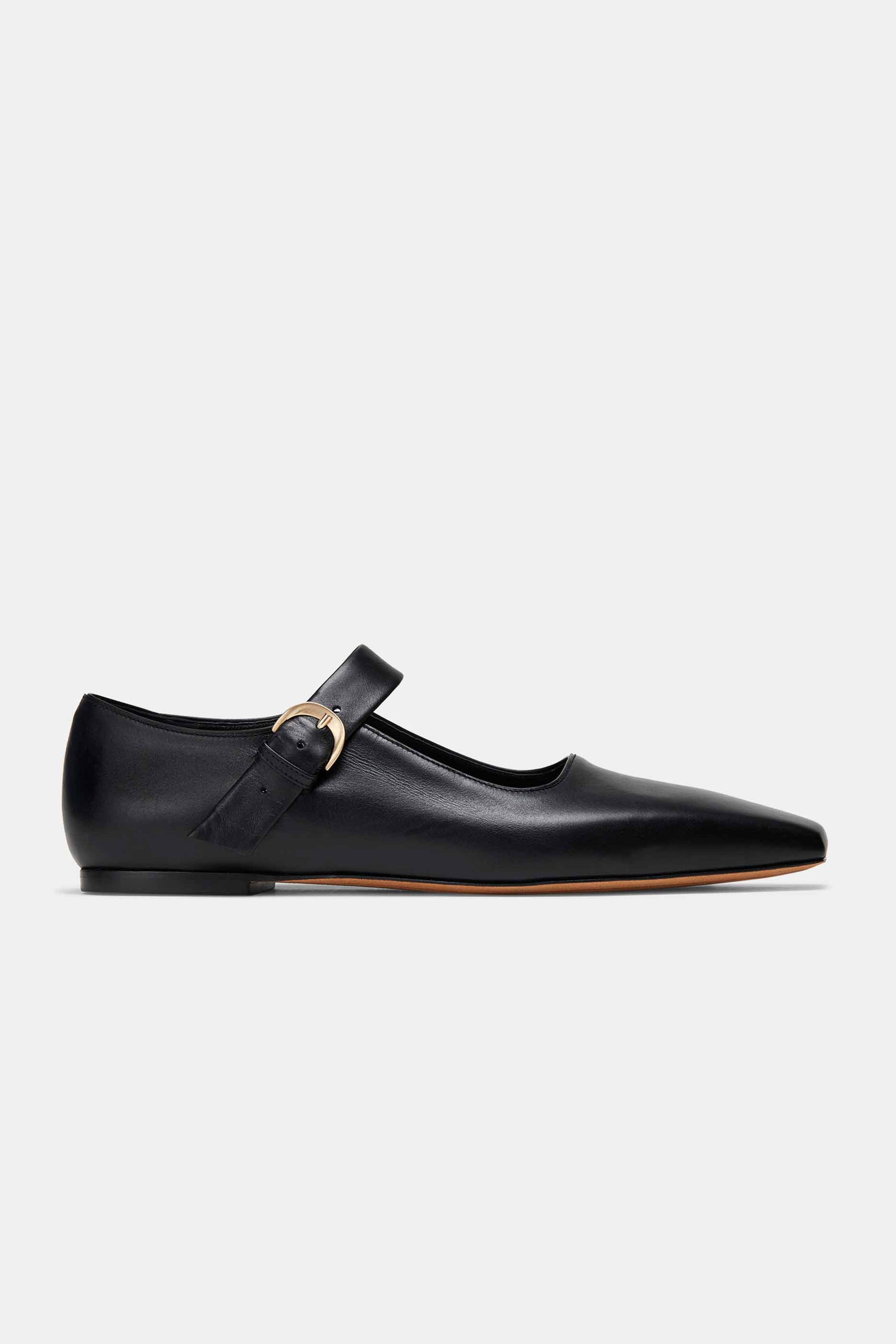 Tramonto Mary Jane in Black Calfskin