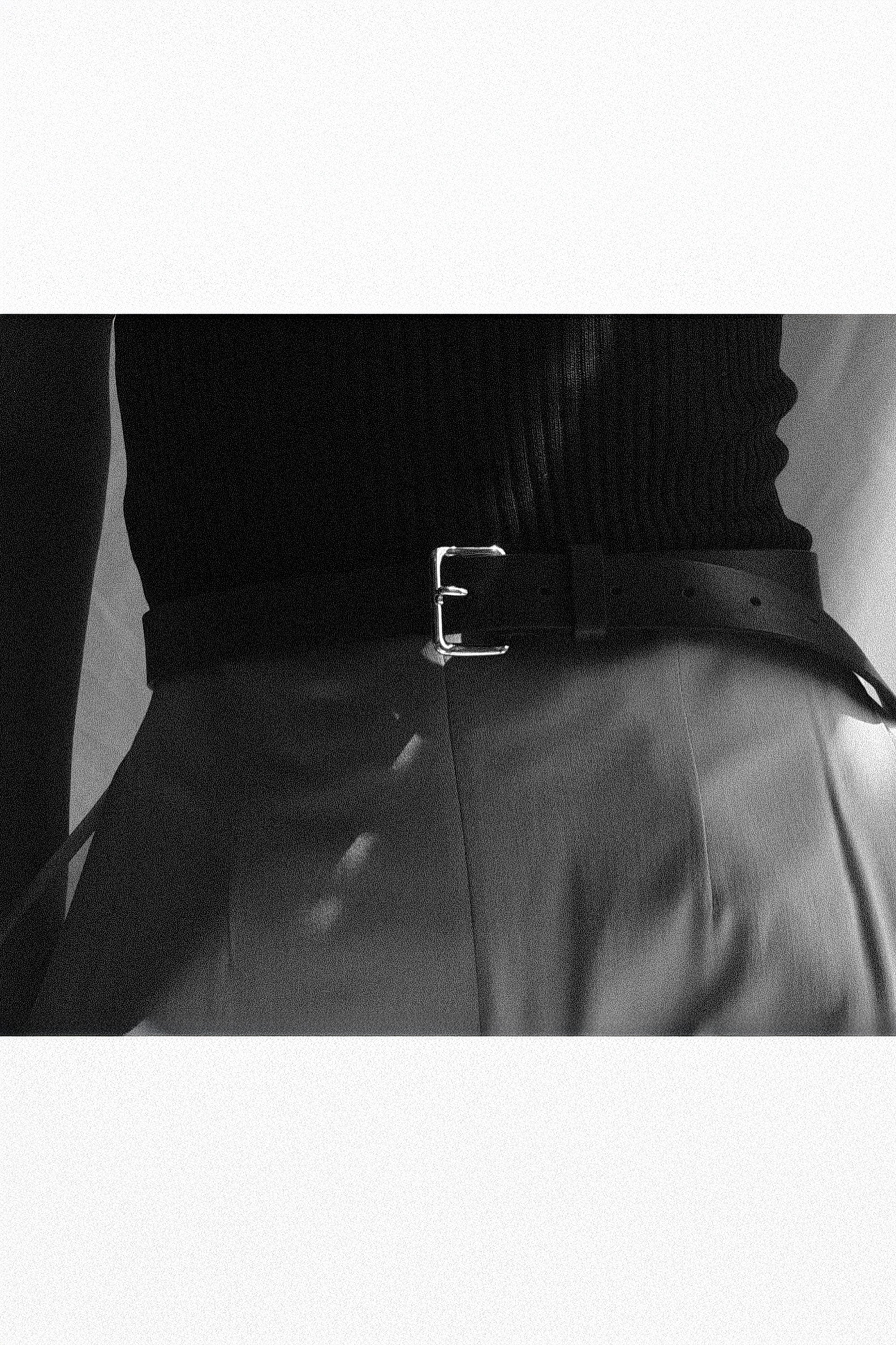 Yoyo Belt in Black with Silver Buckle — Exclusive