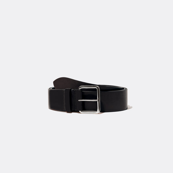 Largo Belt in Black with Silver Buckle — Exclusive