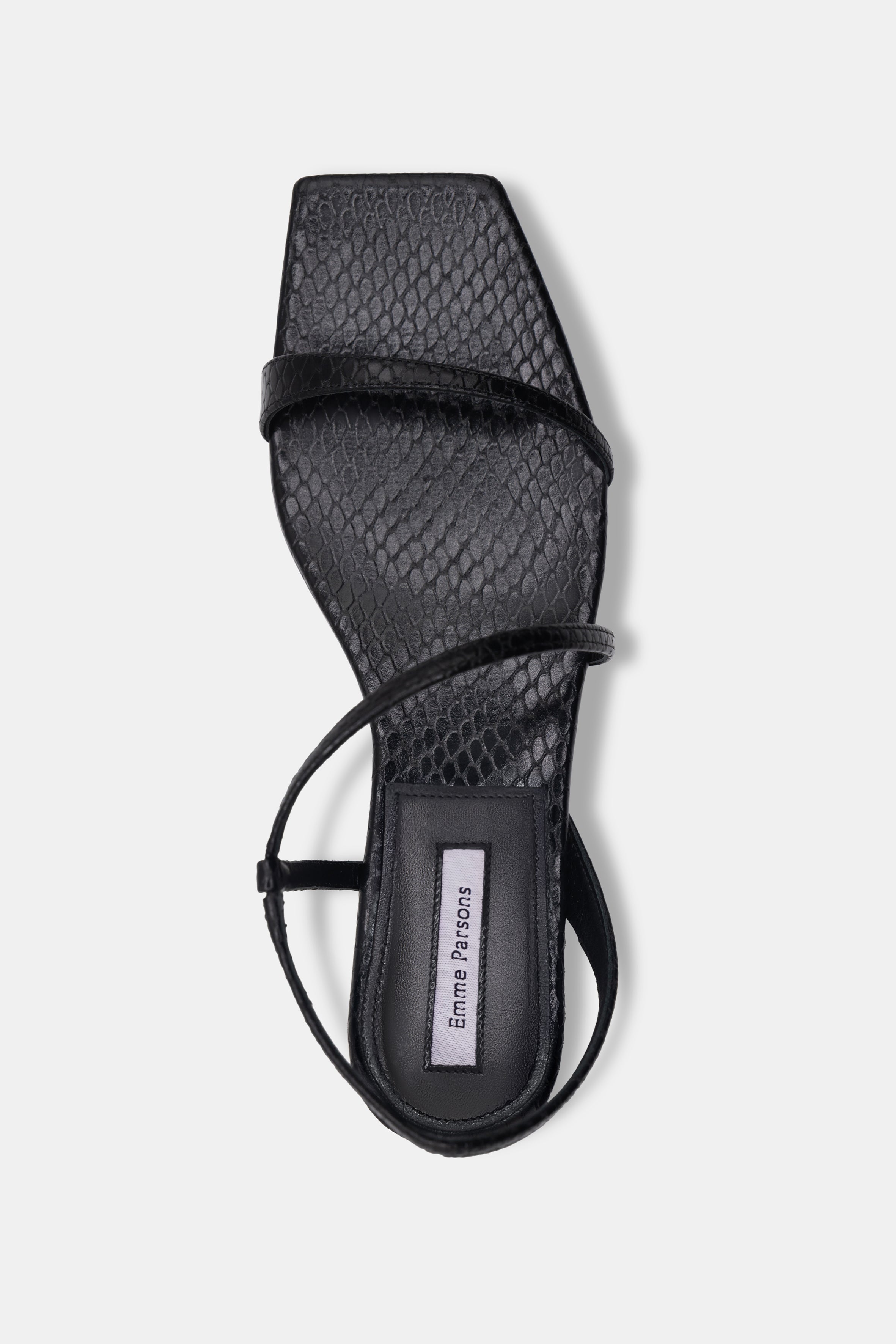 Delice in Black Embossed Snake