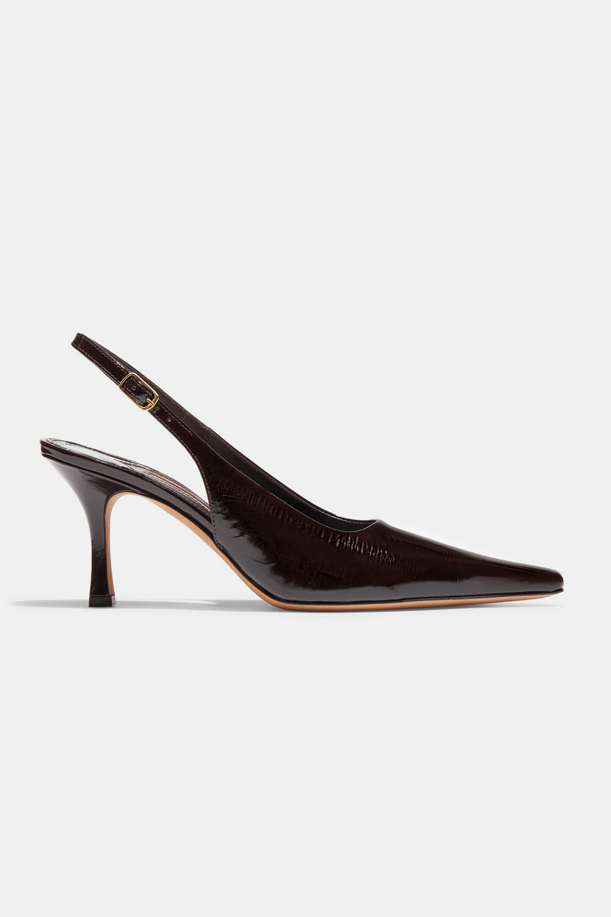 Elana Heel in Espresso Embossed Eel
