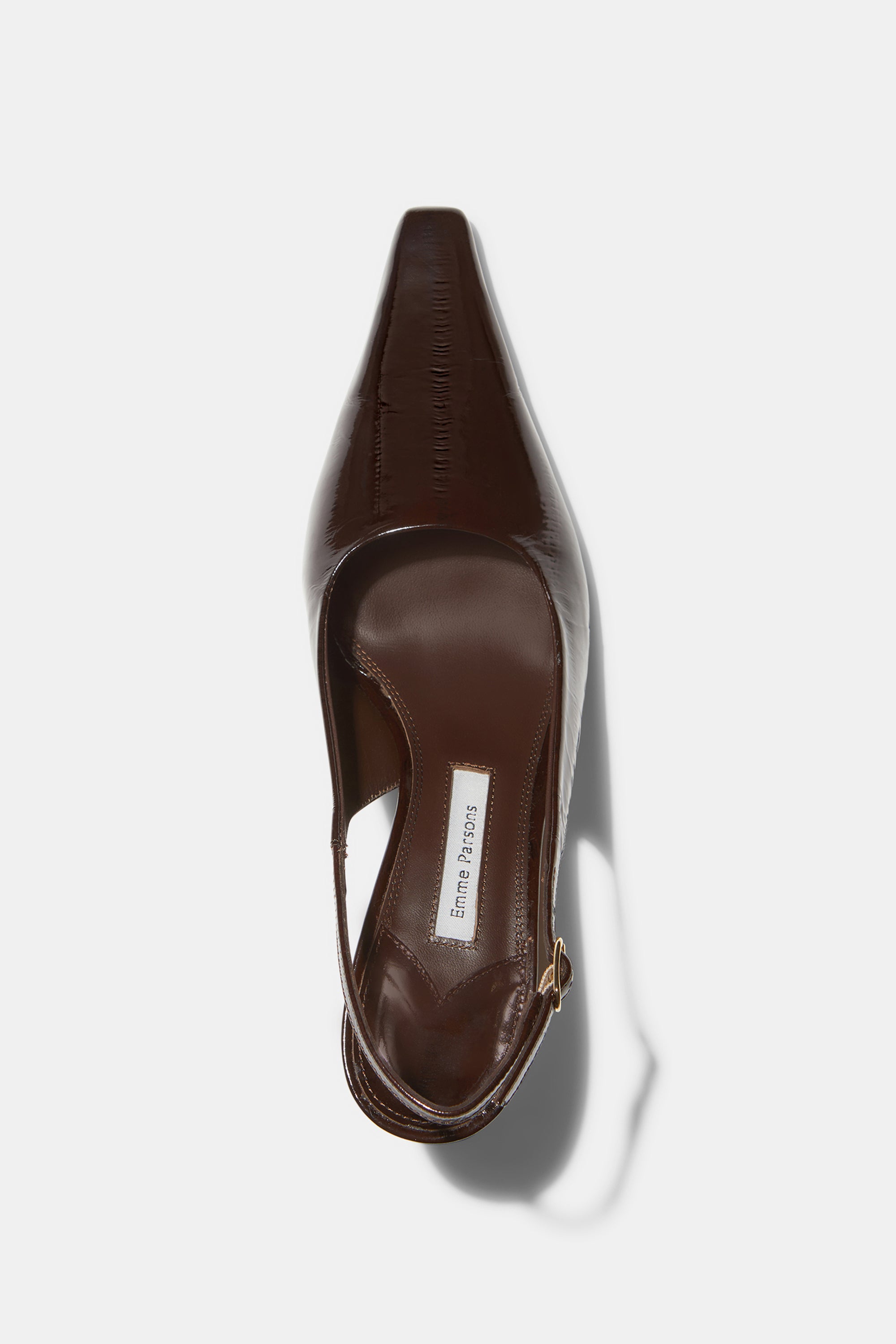 Elana Heel in Espresso Embossed Eel