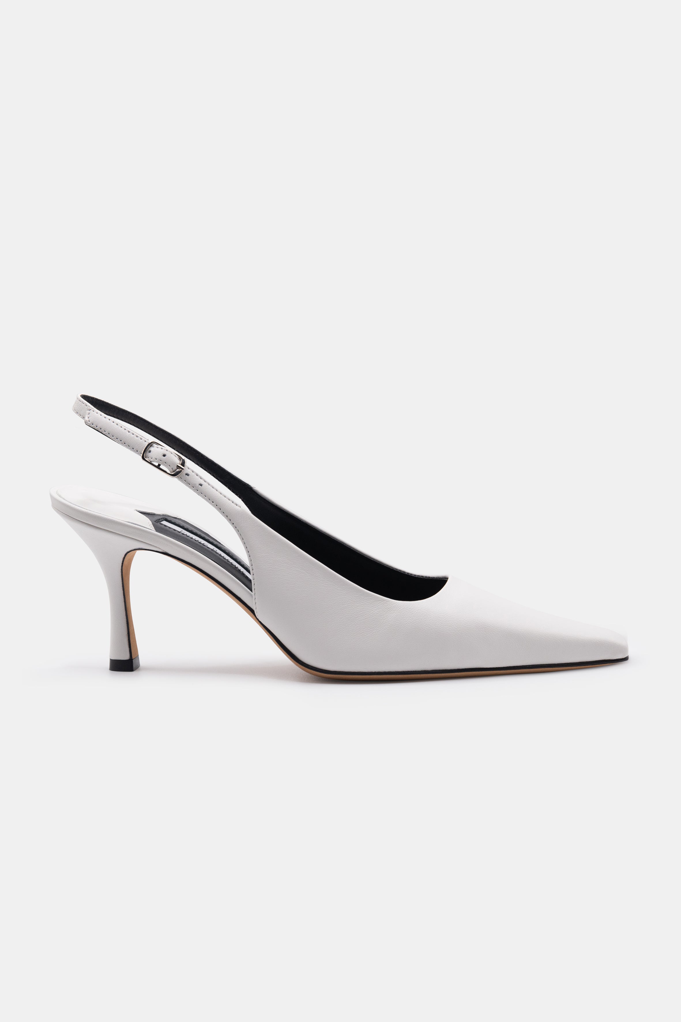 Elana in Optic White Calfskin