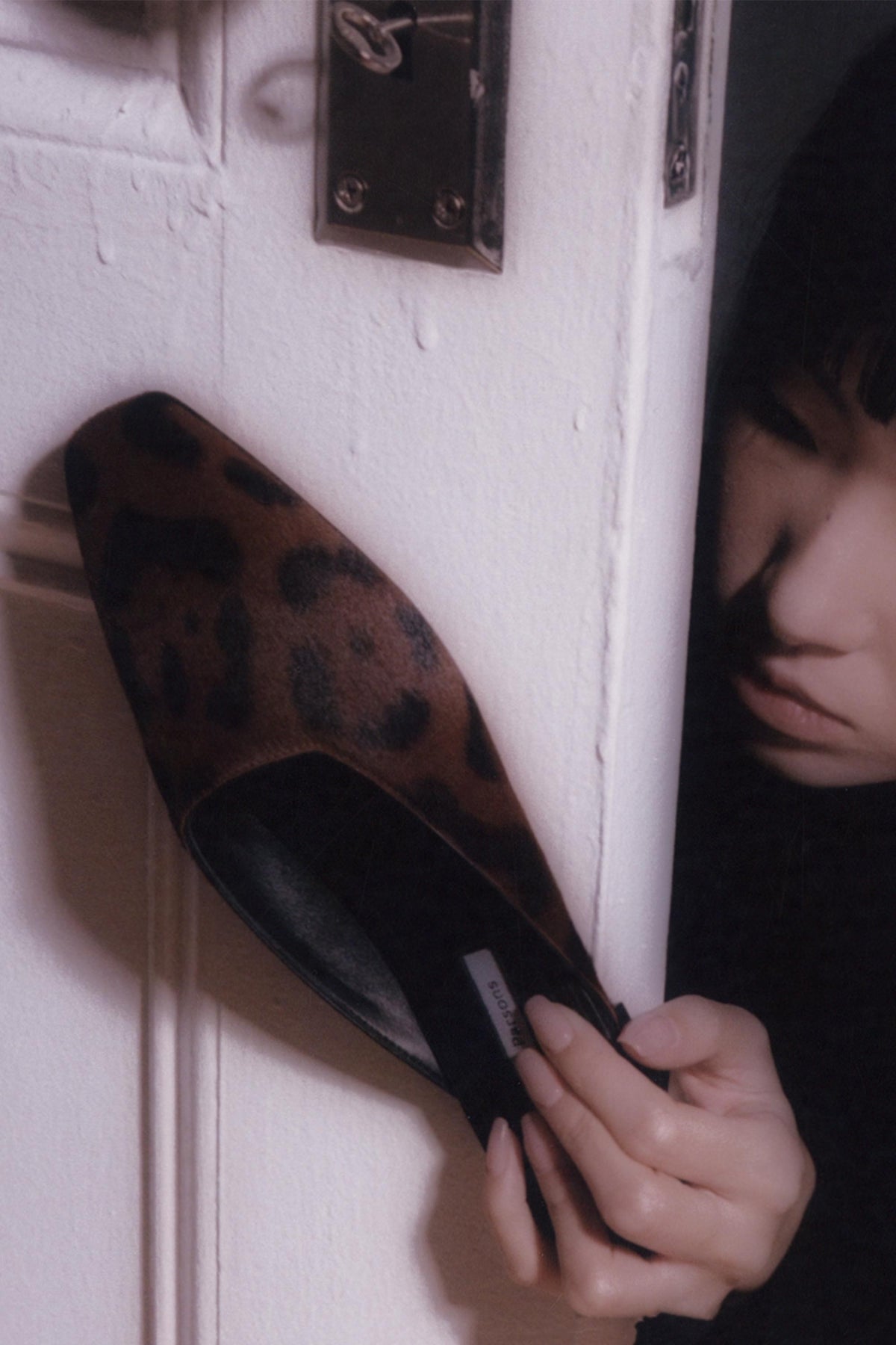 Flat Mule in Leopard Print