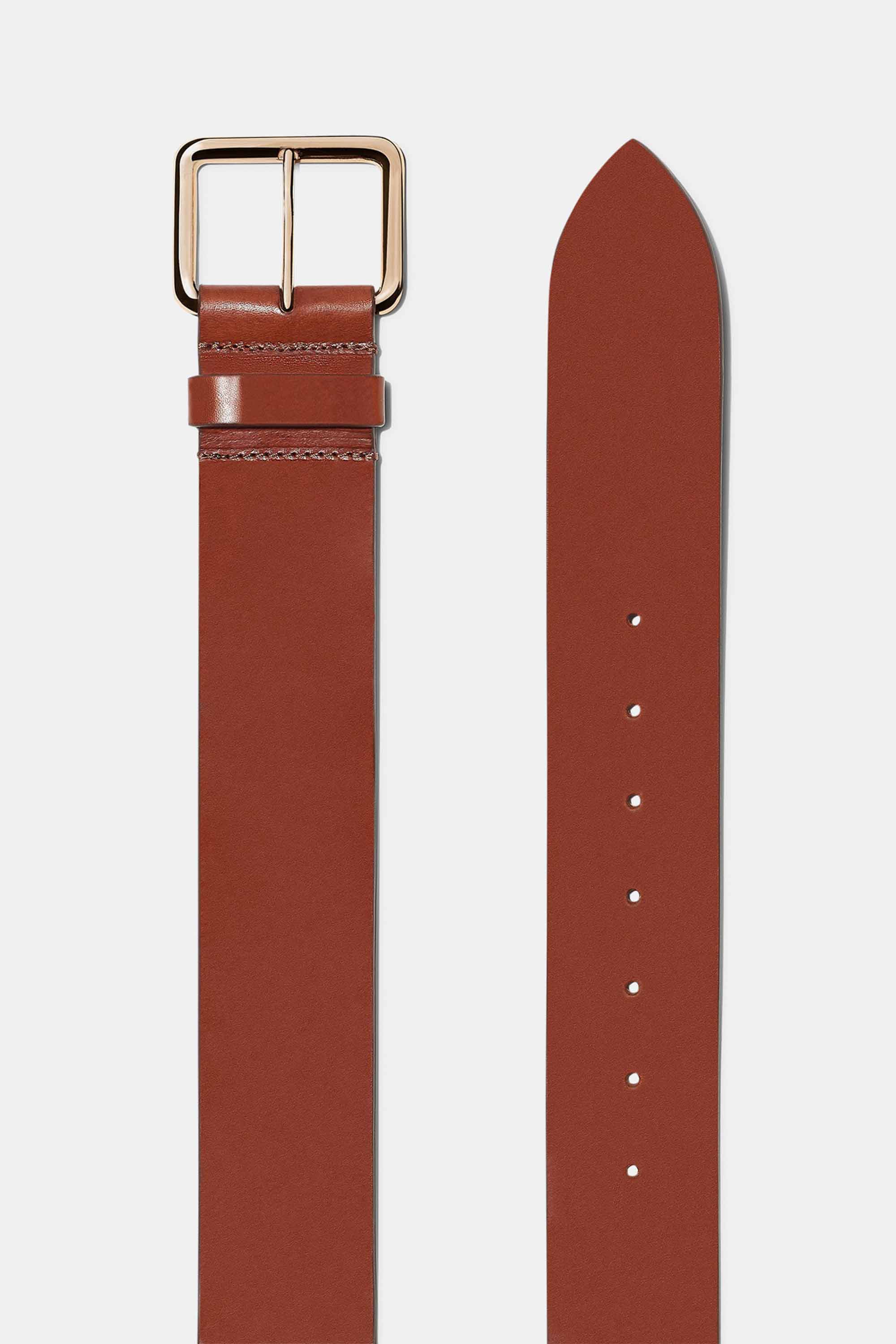 Largo Belt in Chestnut with Gold Buckle — Exclusive
