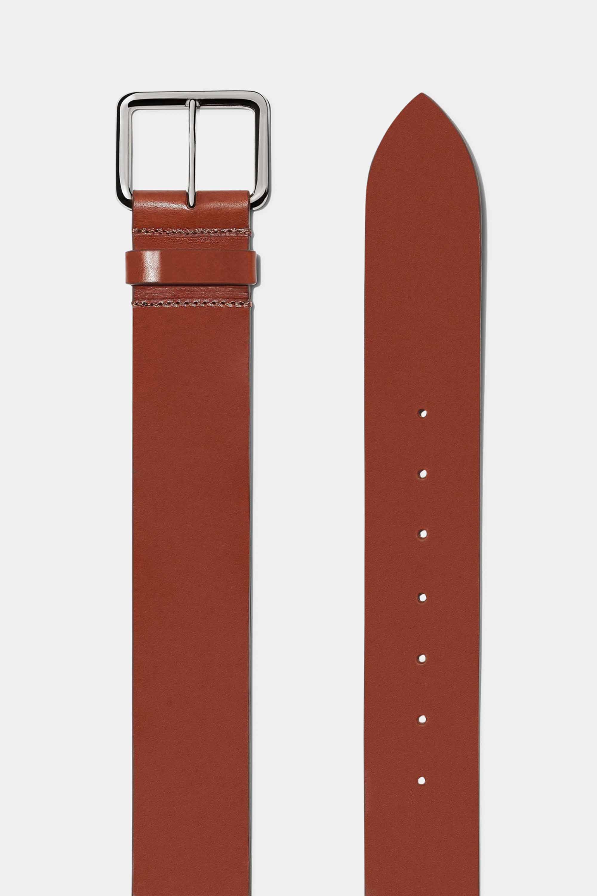 Largo Belt in Chestnut with Silver Buckle — Exclusive