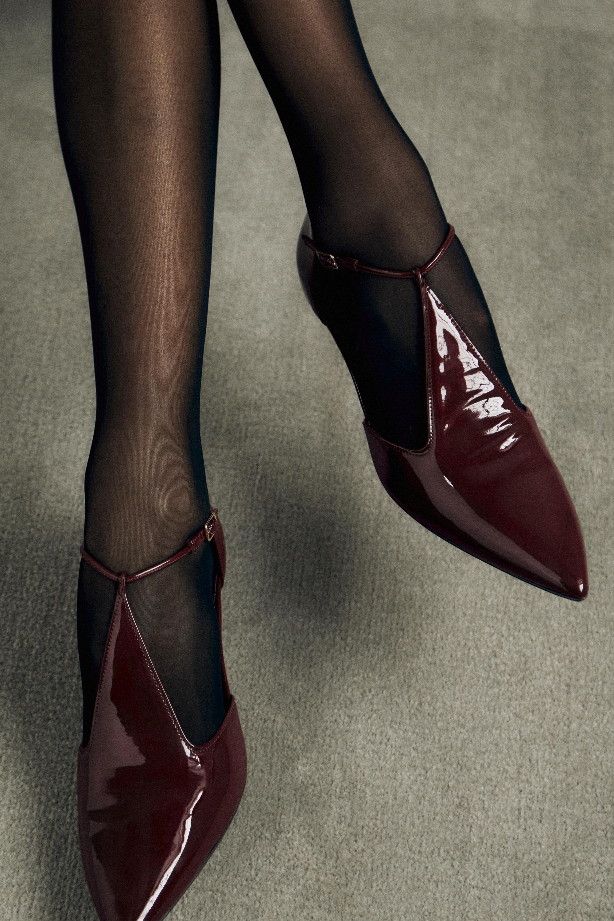 Leandra in Burgundy Patent