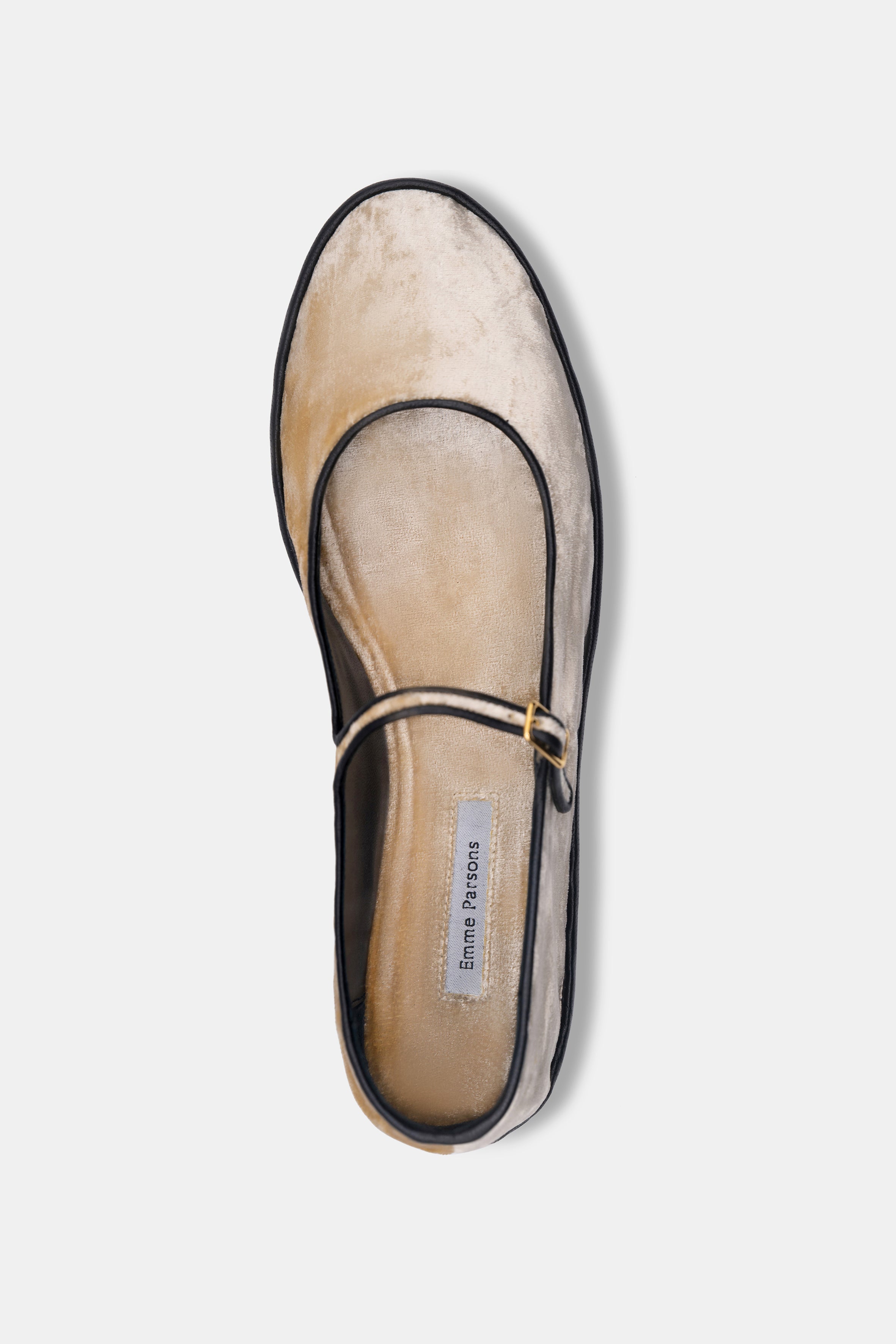 Salomé Mary Jane in Champagne Velvet