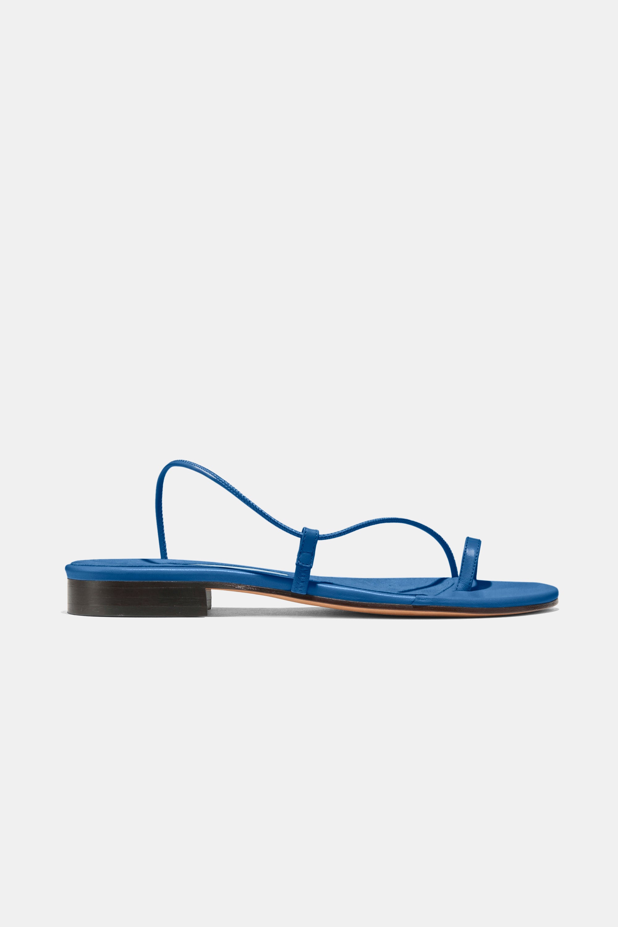 Susan Slide in Marine Blue Nappa