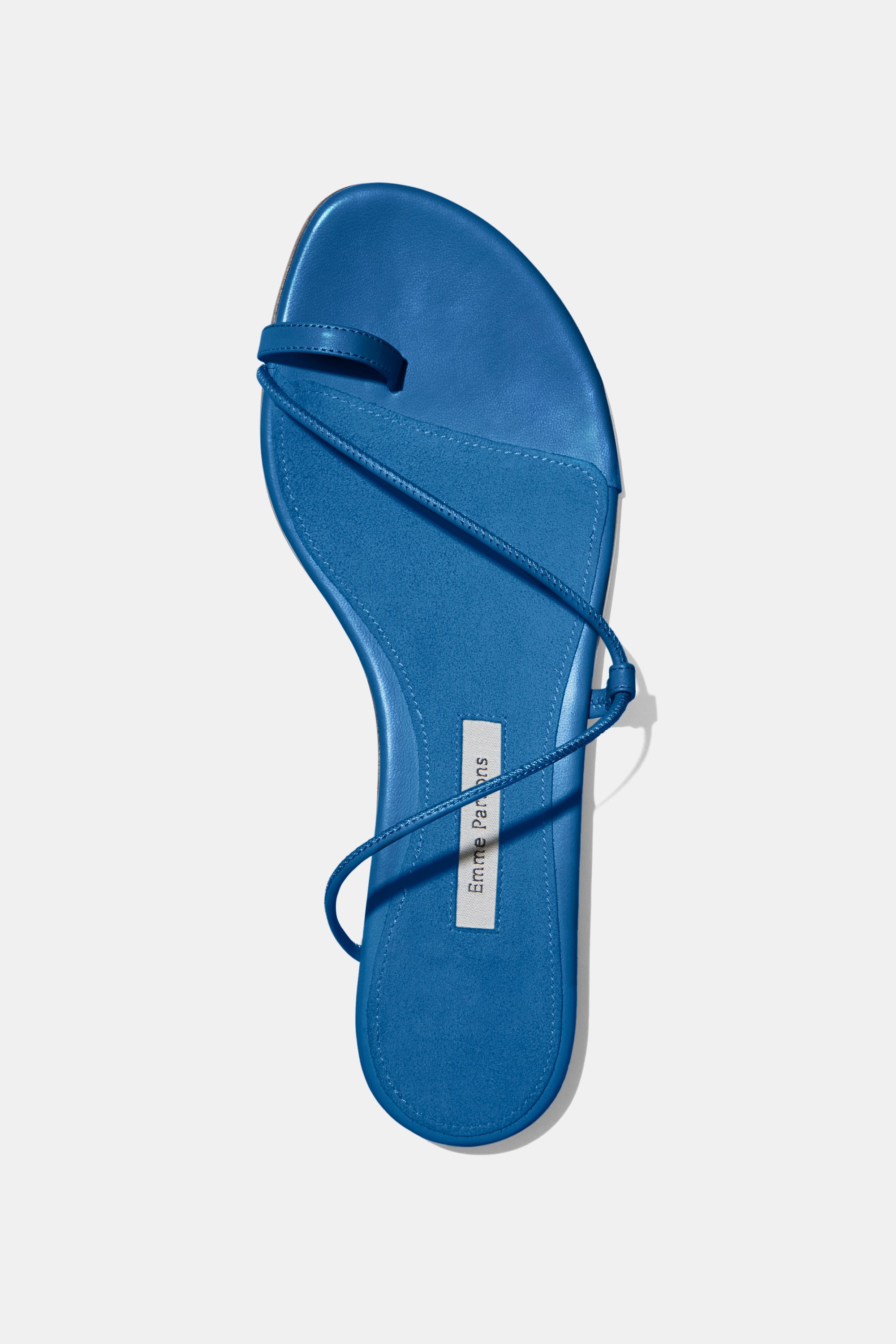 Susan Slide in Marine Blue Nappa