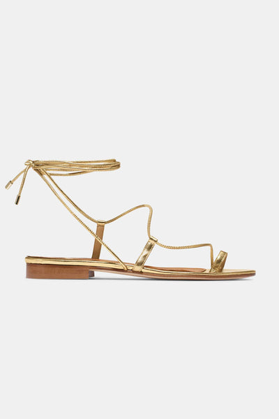 Emme Parsons ゴールドヒールサンダル Hope in Washed Gold Nappa
