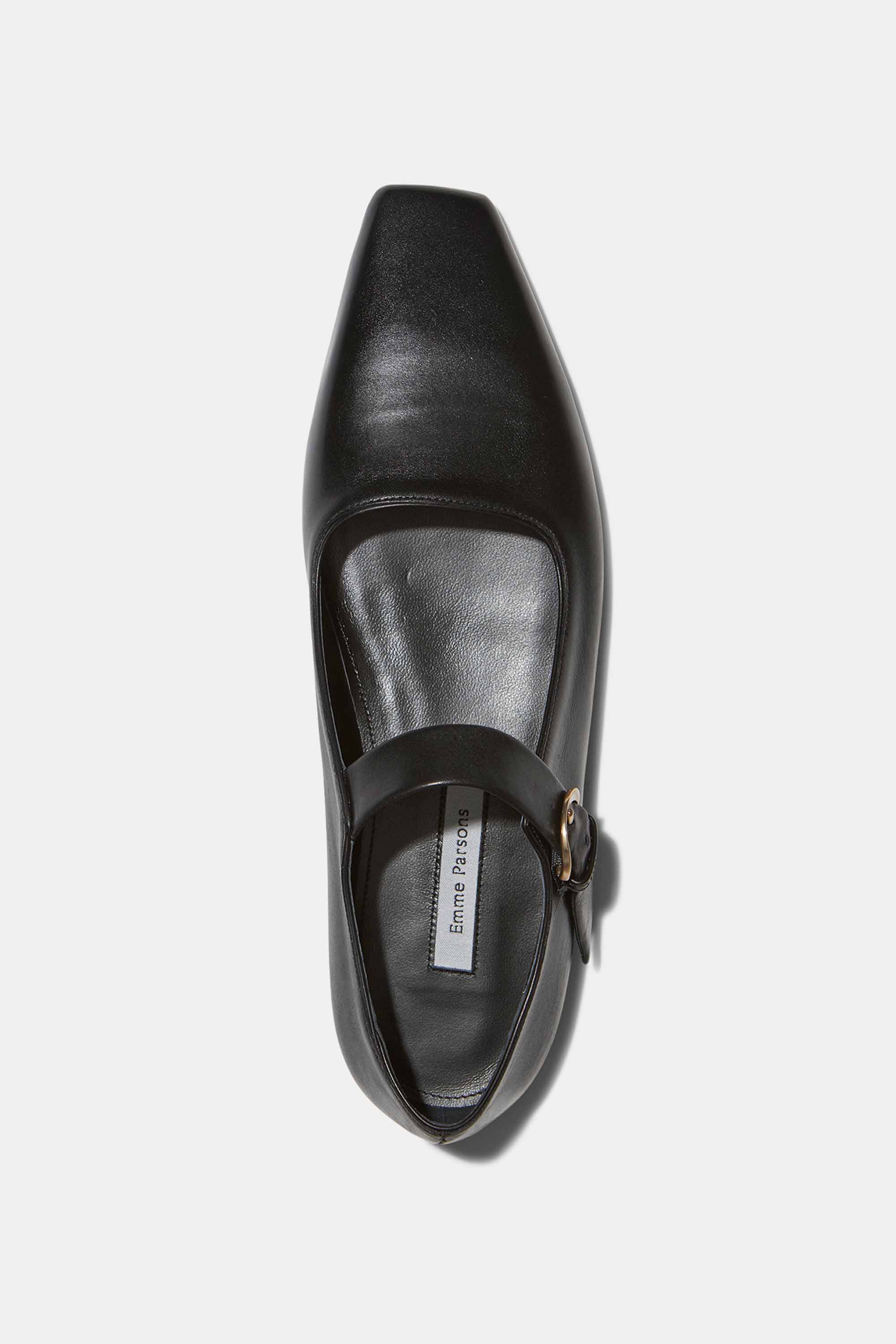 Tramonto Mary Jane in Black Calfskin