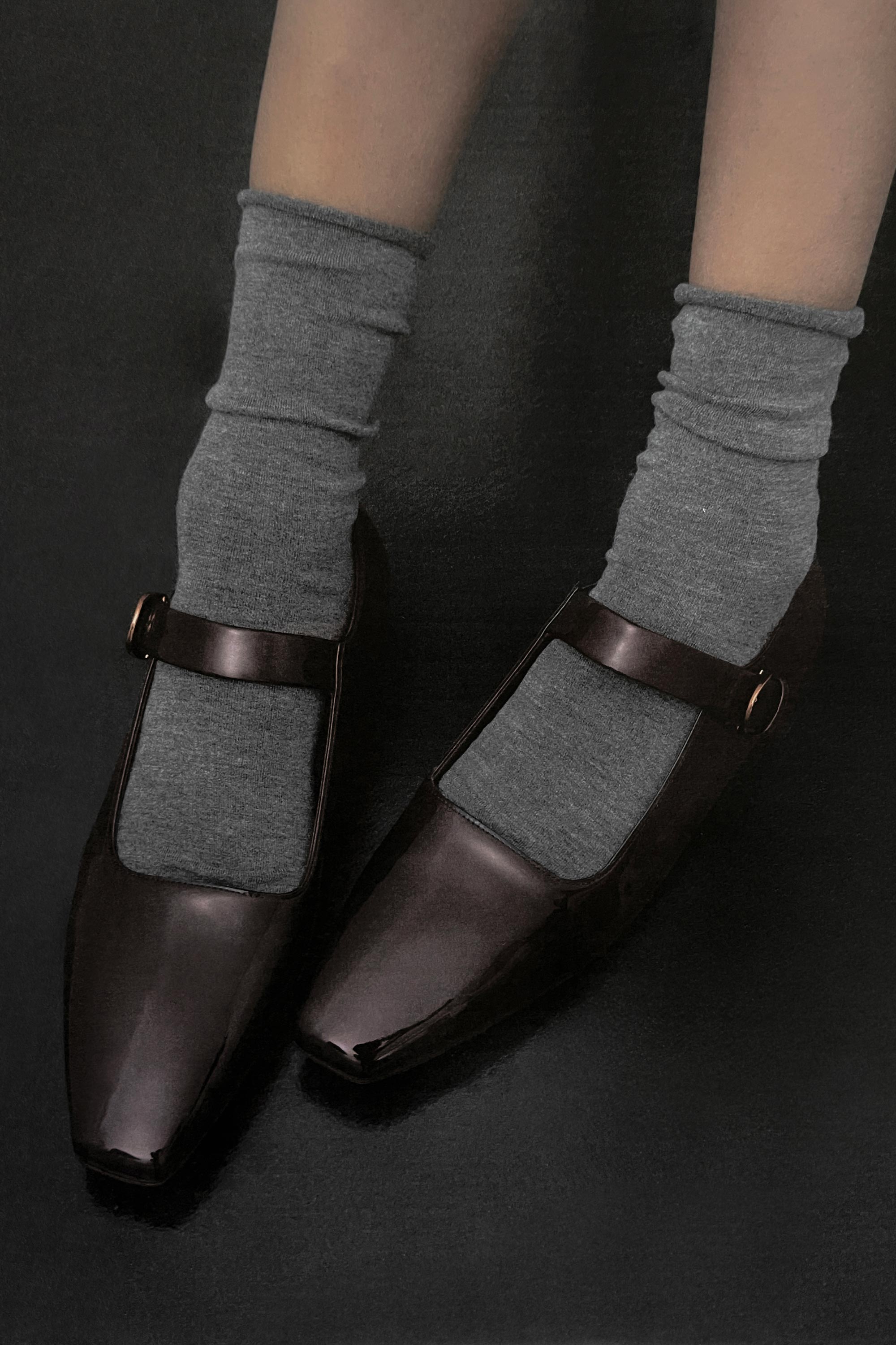 Tramonto Mary Jane in Burgundy Patent