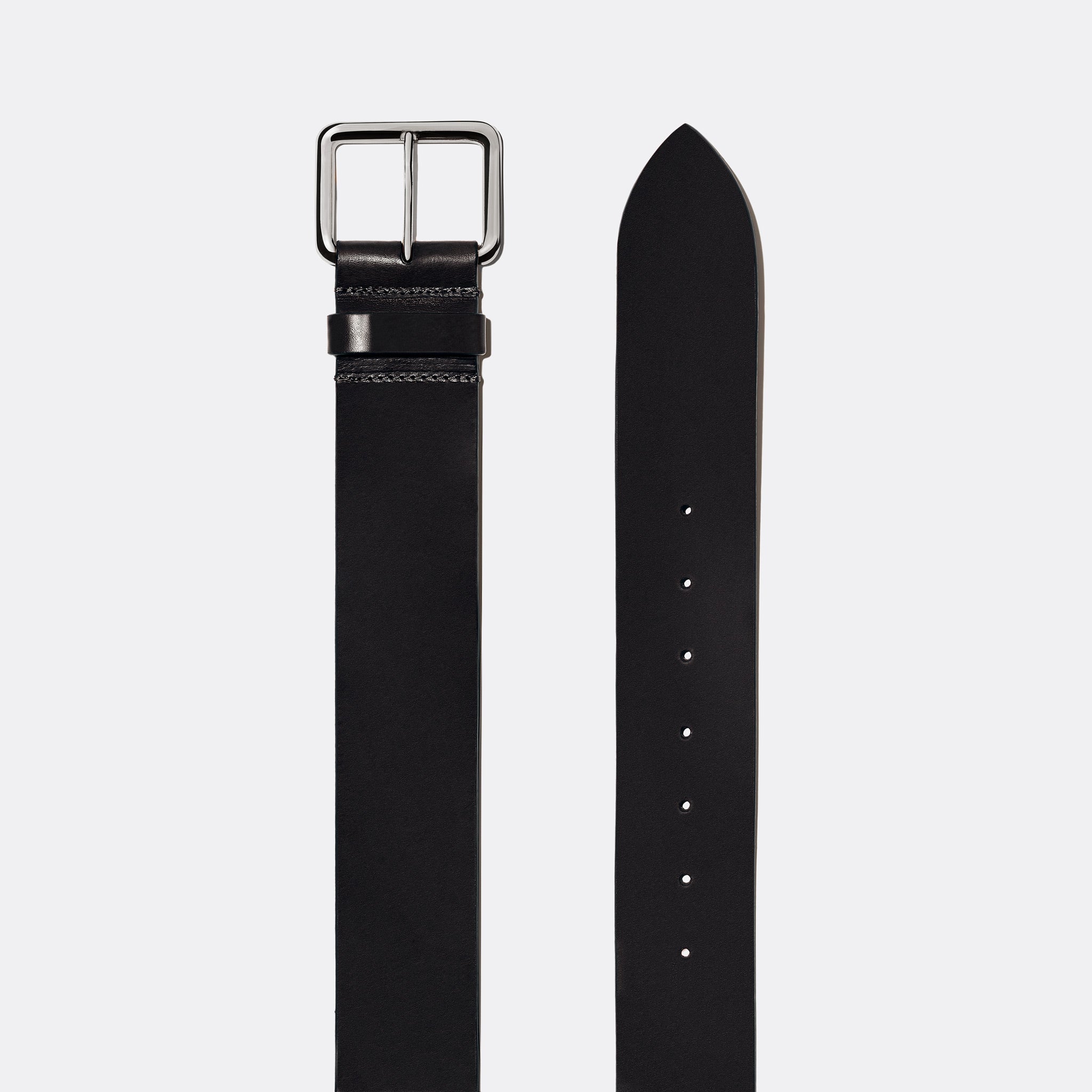 1.75 Inch (45mm) Wide Black Leather Belt Strap with Chicago Screws – Buckle  My Belt