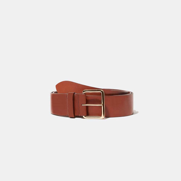 Largo Belt in Chestnut with Gold Buckle — Exclusive